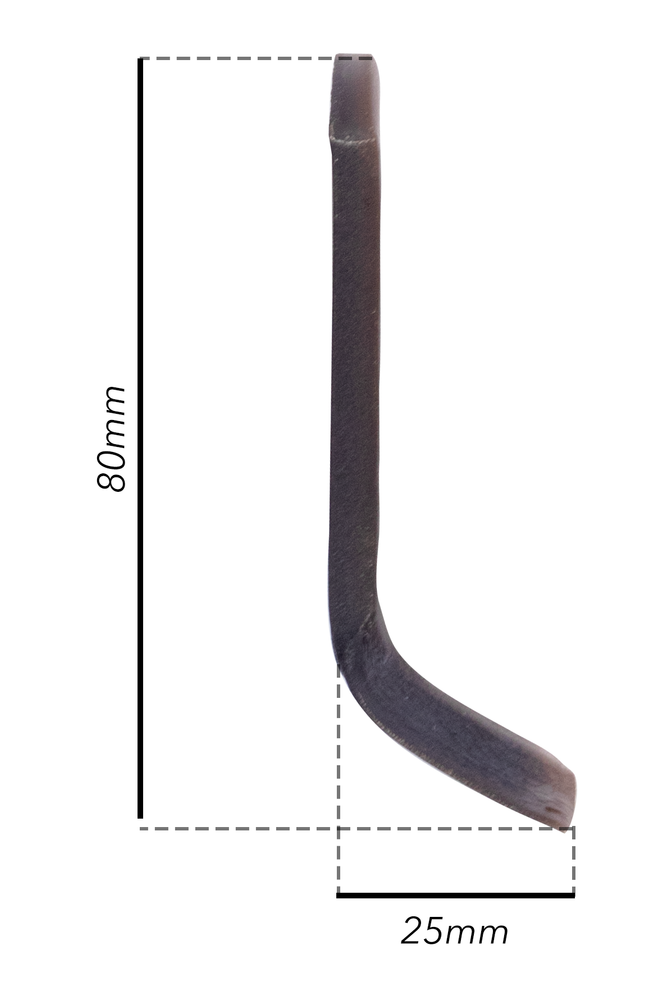 Coltello per trincia a Y altezza 80mm lunghezza 25mm - Ama