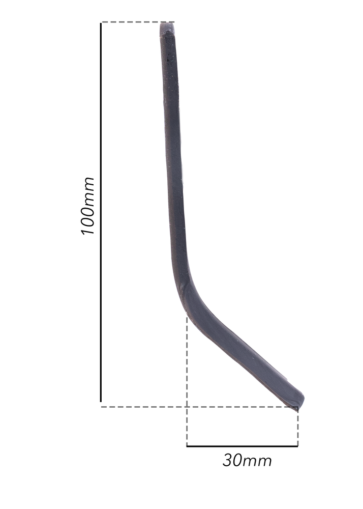 Coltello per trincia a Y altezza 30mm lunghezza 100mm adattabile Orec - Ama