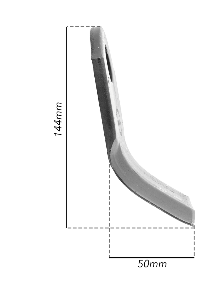 Coltello a Y altezza 50mm lunghezza 144mm adattabile Ferri - Ama