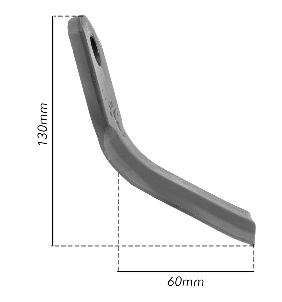 Coltello per trincia a Y altezza 130mm lunghezza 60mm - Ama