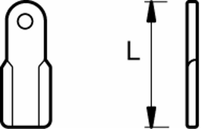 Coltello per trincia adattabile Agrimaster lunghezza 150mm - Ama