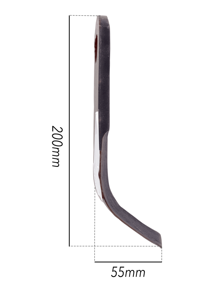 Coltello per trincia a Y altezza 55mm lunghezza 200mm e foro con Ø 25,5mm - Ama