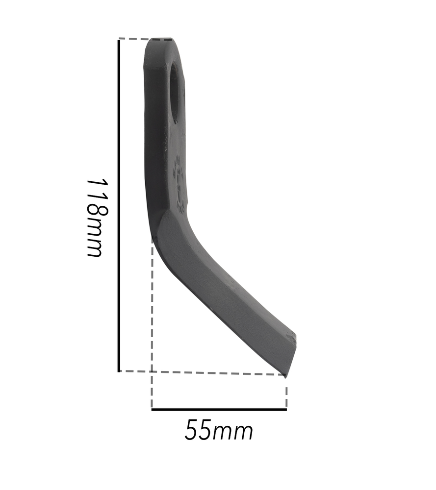 Coltello per trincia a Y altezza 55mm lunghezza 118mm - Ama
