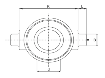 Supporto cuscinetto per frangizolle Ø 60mm - Ama
