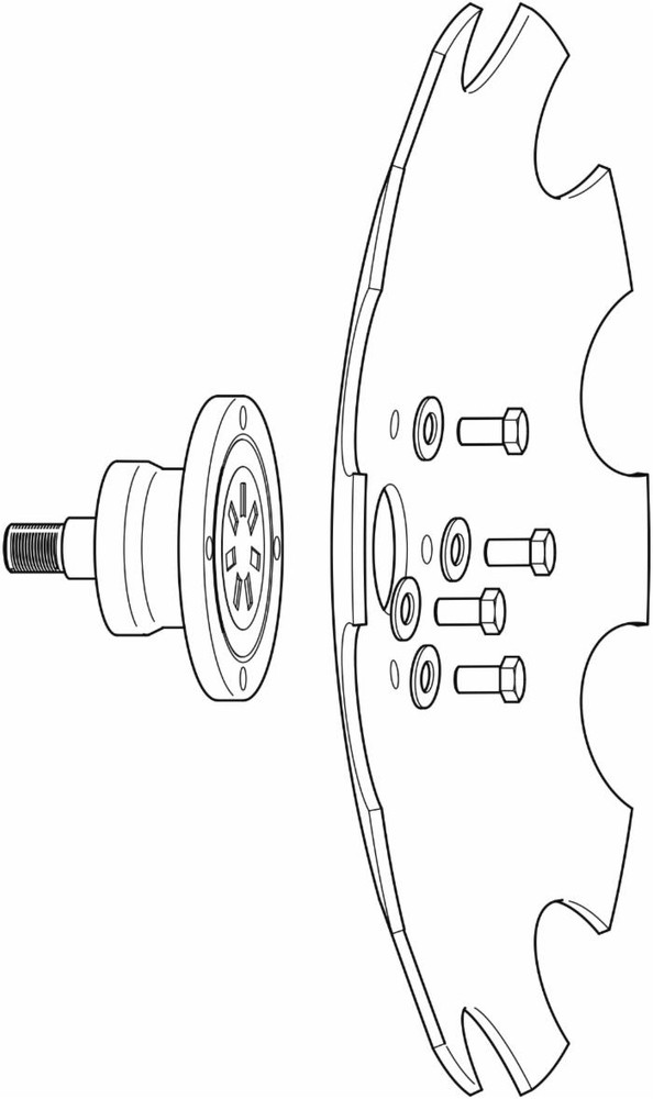 Mozzo frangizolle Skf 4 fori Ø 28mm - Skf