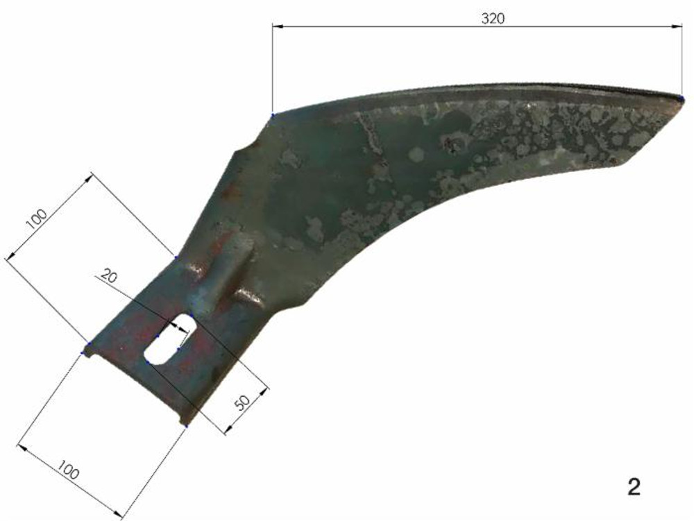 Raschietto per frangizolle sp. 6mm sx - Ama