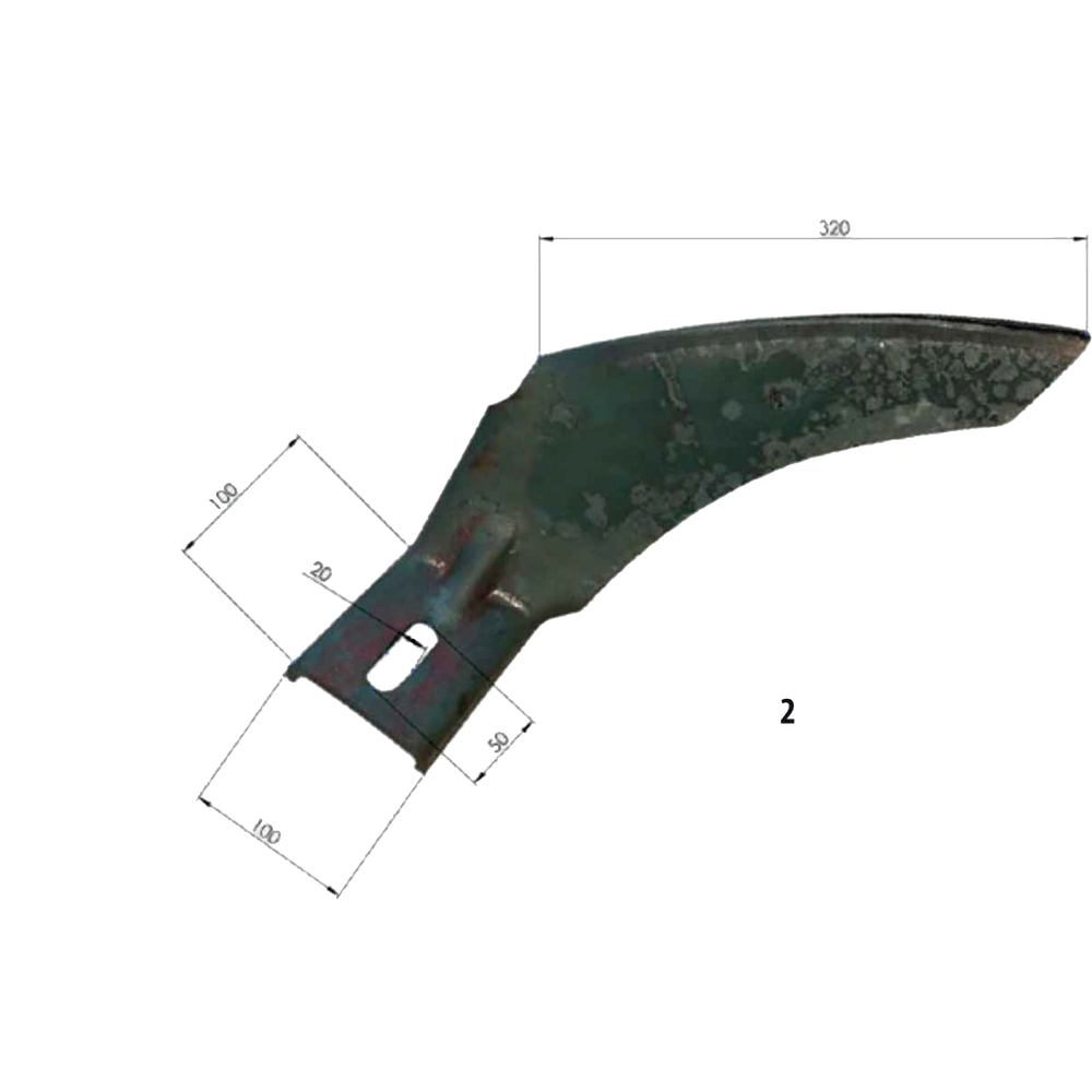 Raschietto per frangizolle sp 8mm sx - Ama