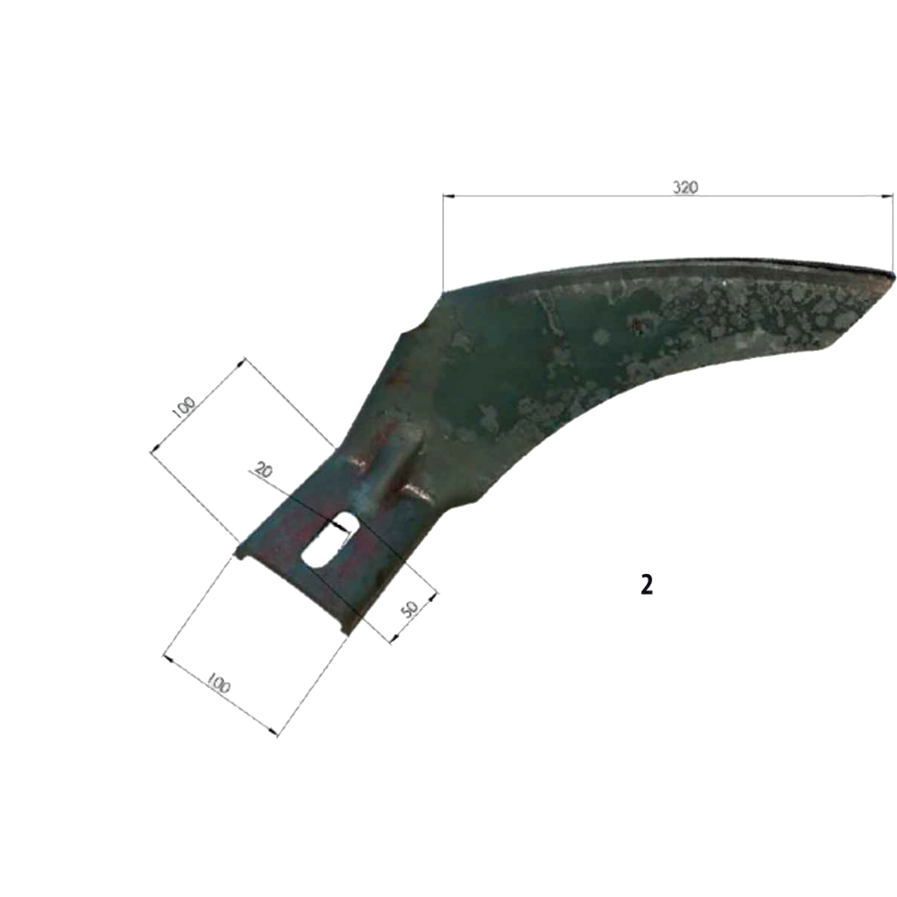 Raschietto per frangizolle sp 8mm sx - Ama