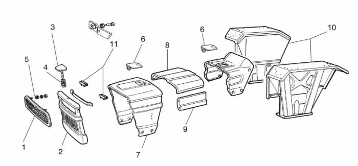 Calandra radiatore serie Oro adattabile Fiat 4950401 - Ama