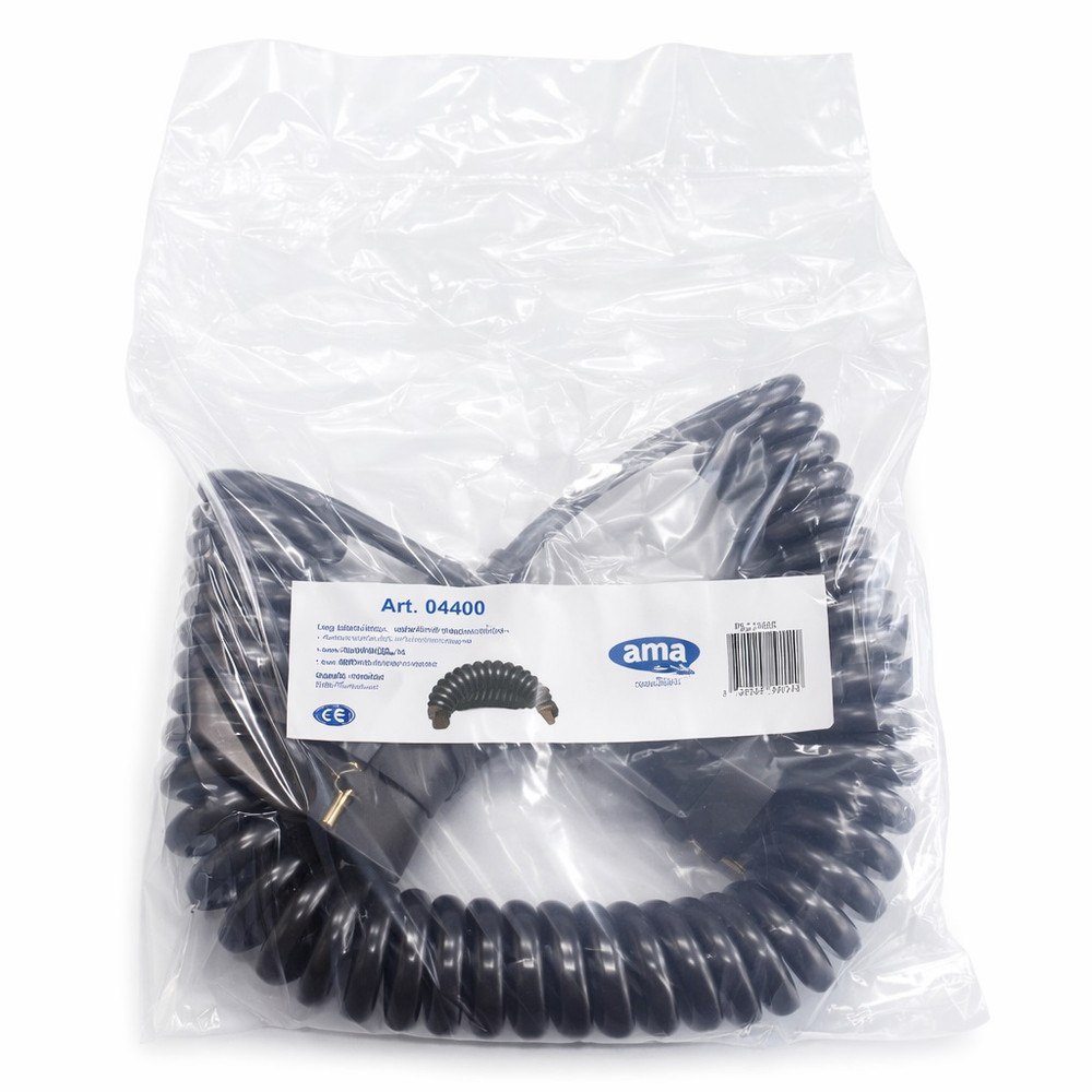Prolunga cavo spiralato con spine 7 poli da 12V - Ama