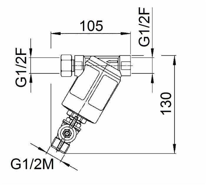 Filtro con ghiera tipo "m 146" - Braglia