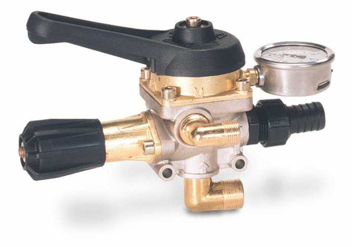 Comando con regolatore in alluminio M170 - portata 150 l/min - Braglia