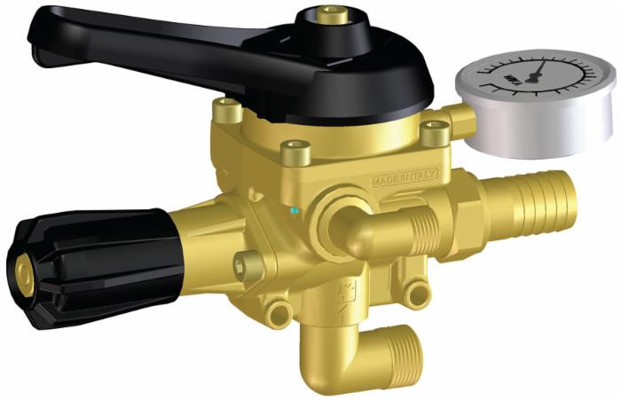 Comando con regolatore in ottone M170 OT- portata 150 l/min - Braglia