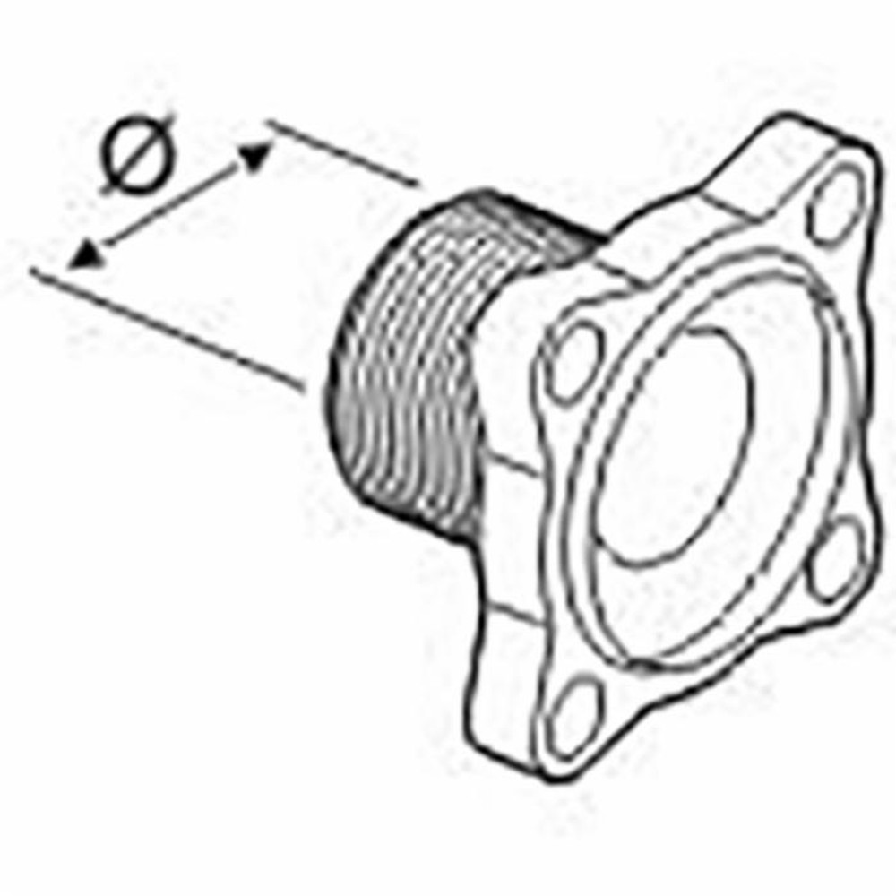 Flangia tipo M fil.M 3/4"valvola 463 adattabile ad Arag 463000H.030. - Arag