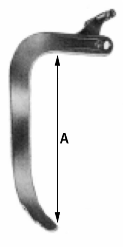 Ancora tiller per telaietto corto - Ama