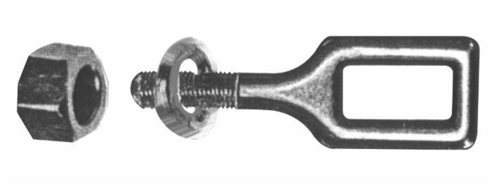 Ciarpa per ancora estirpatore filetto 22MA occhiello rettangolare 60x30mm - Ama