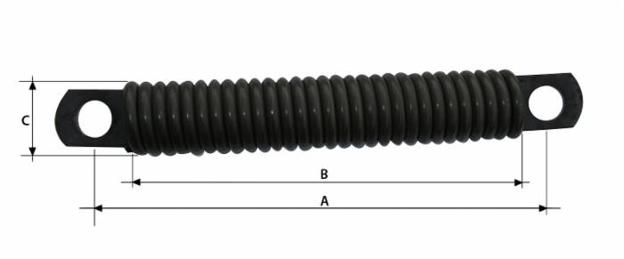Molla tiller con gancio e filo da 9mm - Ama