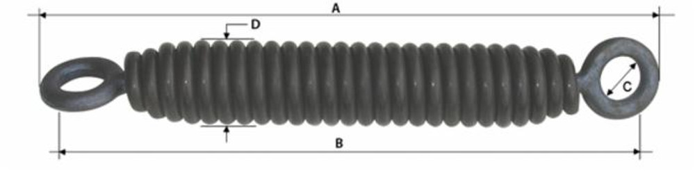 Molla tiller con occhio girevole e filo da 11mm - Ama