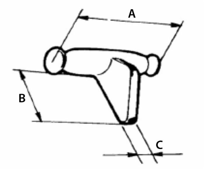 Nasello per ancora tiller saldato pesante - Ama