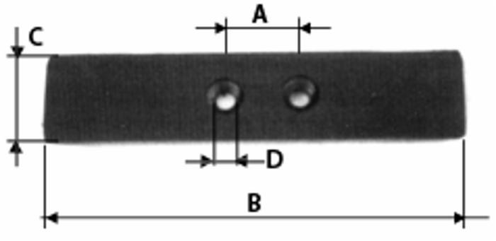 Vomerina per ripuntatore adattabile 70x20 Agrim - Ama