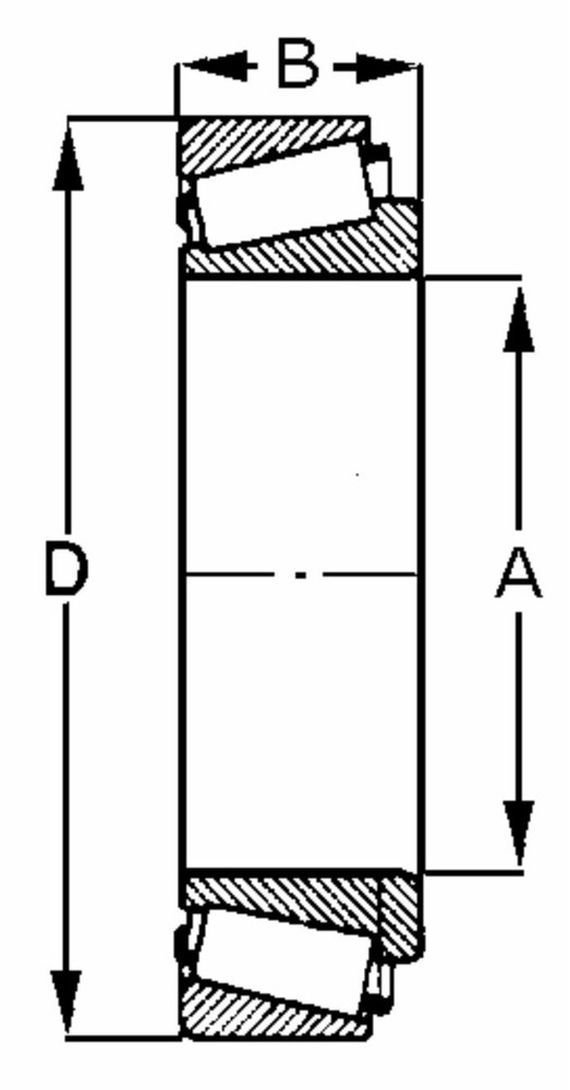 Cuscinetto conico mod. 32207 adattabile a 32207 - Ama