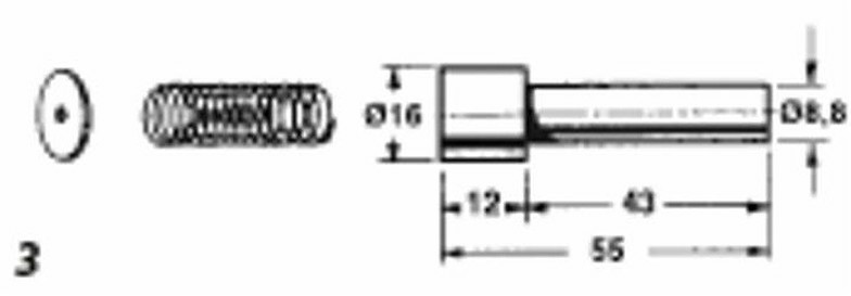 Pulsante completo adattabile ad alberi cardanici Walterscheid 16x55mm - Ama Cardan