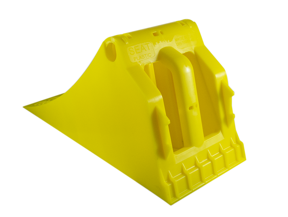 Cuneo ferma ruota grande Ø 460mm carico statico asse 10.000kg - Seat Plastic