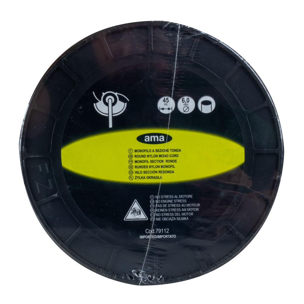 Filo per decespugliatore da 45m sezione tonda Ø 6mm - Ama