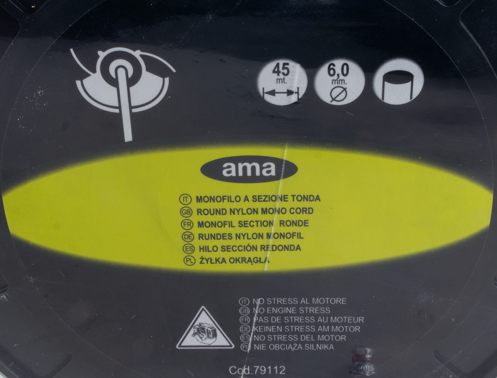 Filo per decespugliatore da 45m sezione tonda Ø 6mm - Ama