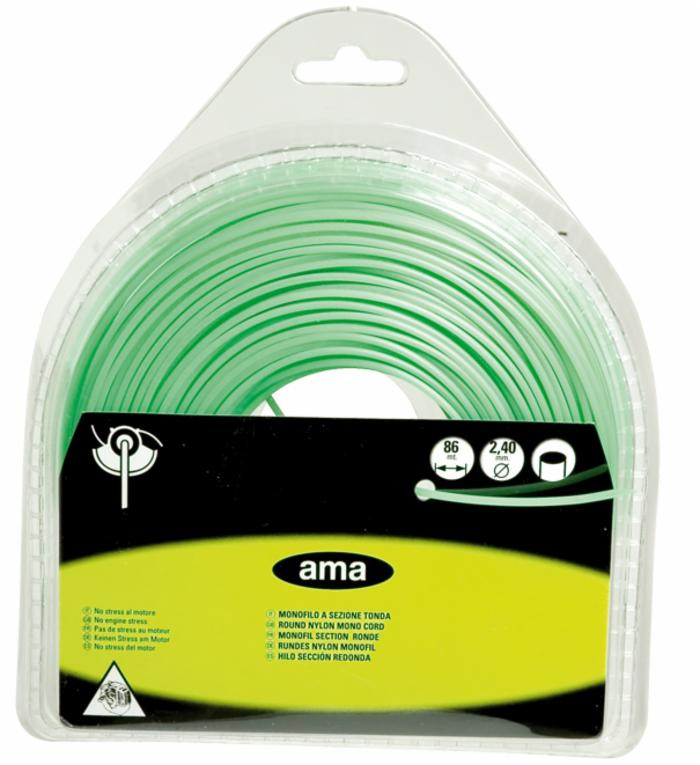 Filo per decespugliatore Evergreen da 70m sezione tonda Ø 2,70mm - Ama