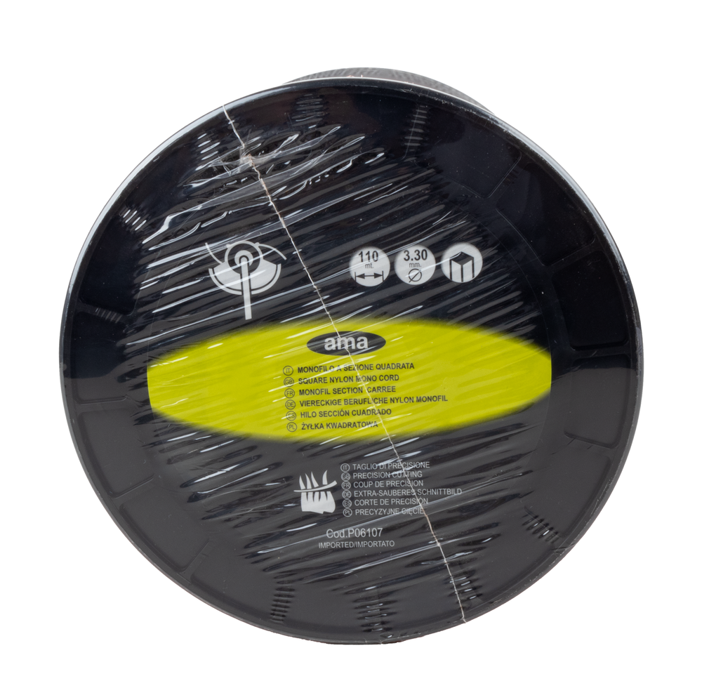 Filo decespugliatore sezione quadrata Ø 3,30mm bobina da 110m - Ama