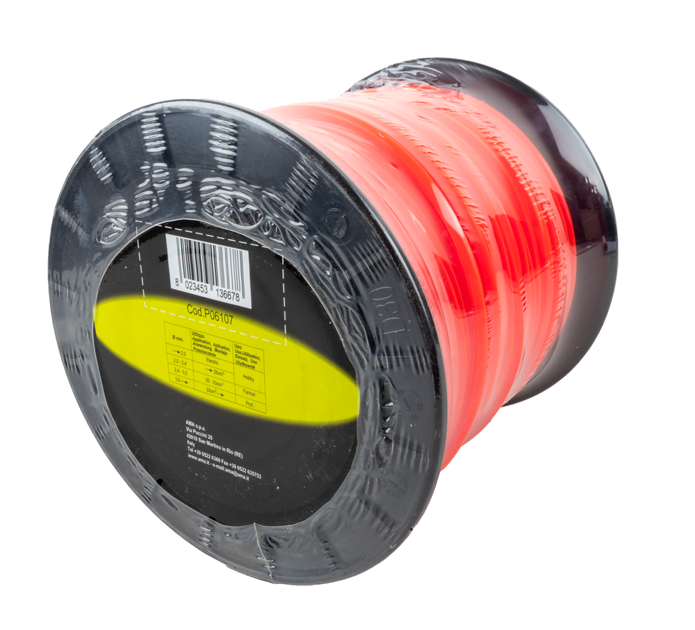 Filo decespugliatore sezione quadrata Ø 3,30mm bobina da 110m - Ama