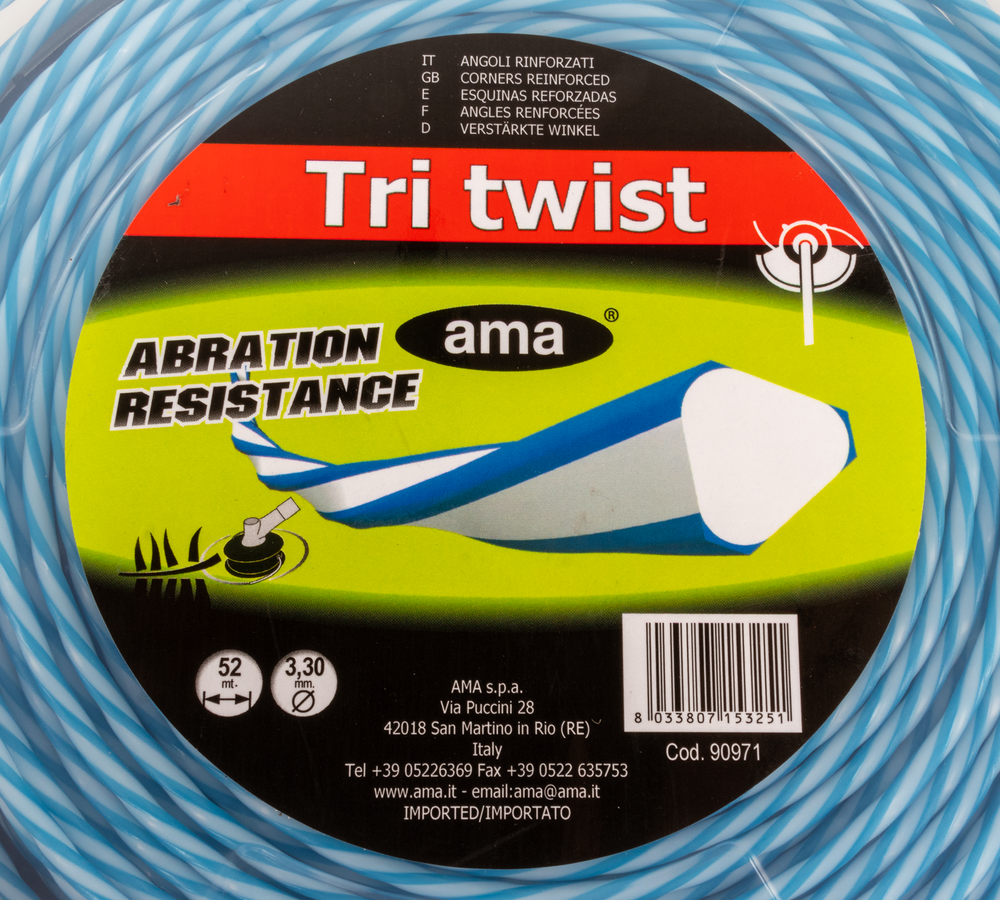 Filo decespugliatore Tri Twist Ø 3,3mm 52m - Ama