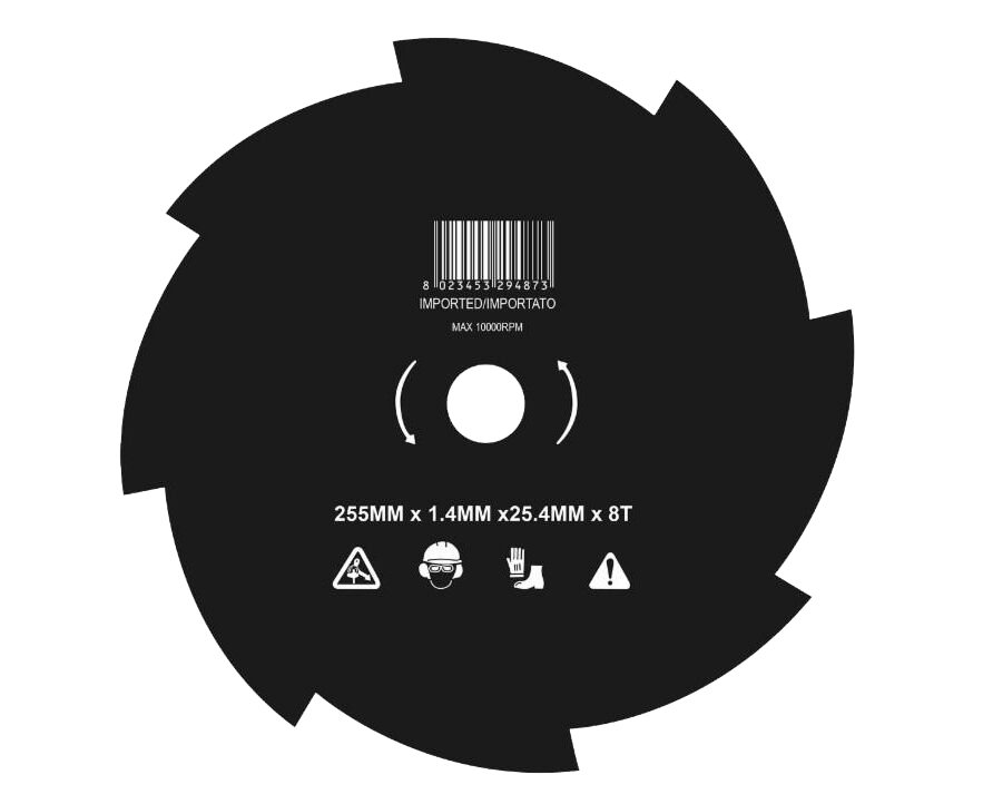 Disco decespugliatore mulching a 8 denti 255mm - Ama