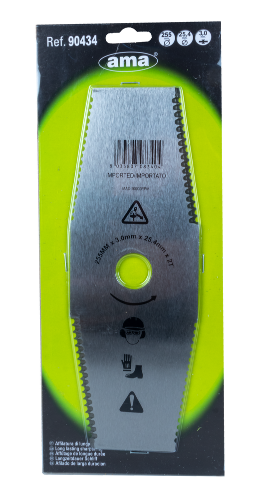 Disco decespugliatore a 2 denti seghettati 255mm - Ama