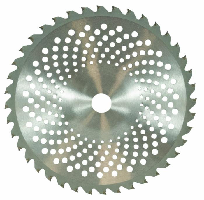 Disco di ricambio per decespugliatore con 40 denti e placchette in tungsteno con profilo bombato ampiezza taglio 255mm - Ama