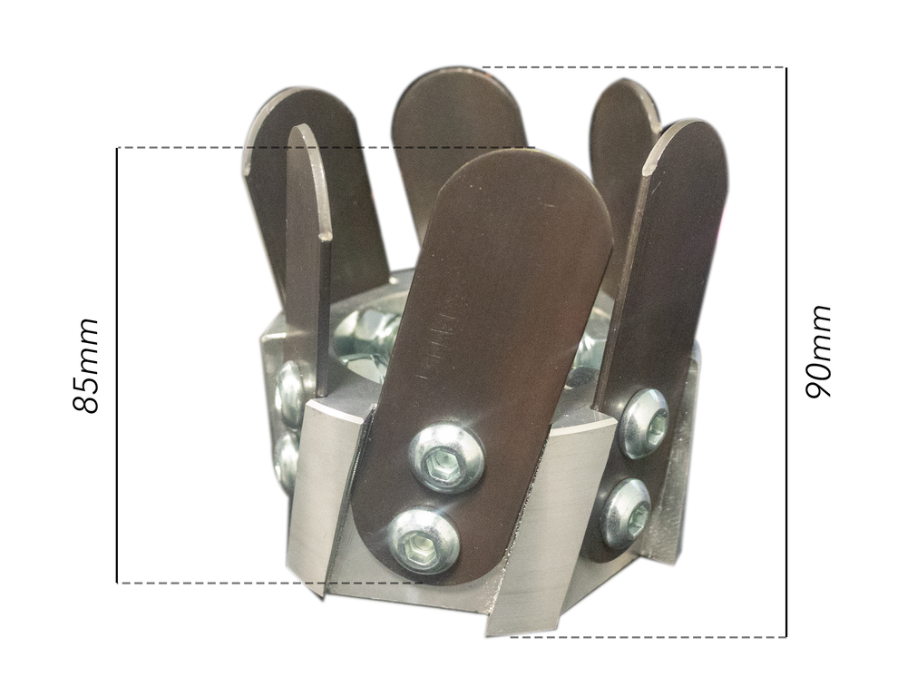 Testina per decespugliatore tipo zappetta con 6 lame in acciaio - Ama