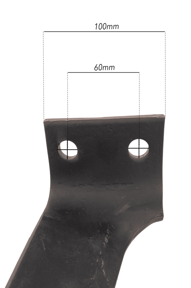 Dente dx per erpice lunghezza 300mm larghezza 100mm - Ama