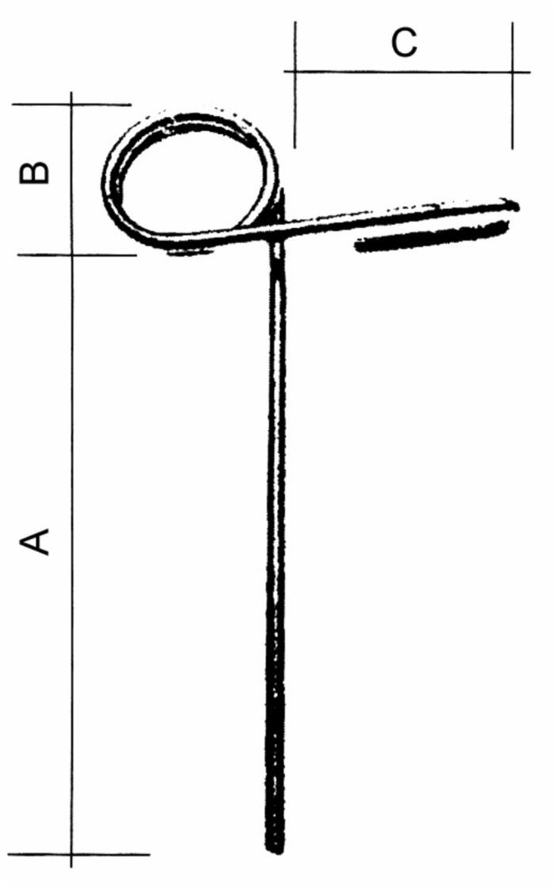Dente strigliatore lunghezza 355mm larghezza 85mm - Ama