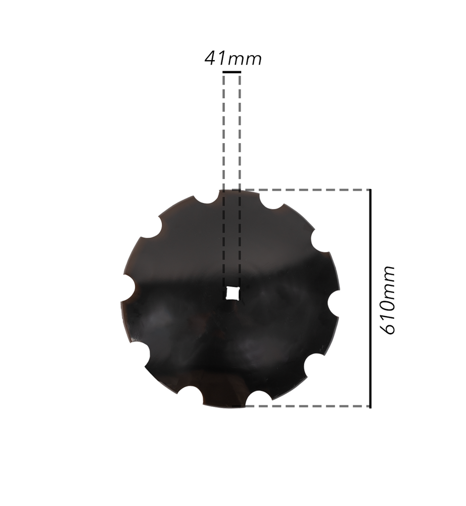 Disco frangizolle dentato Ama ø 610x5 mm - foro quadro 41mm - Ama