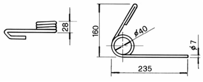 Molla destra per erpicetto adattabile Ima - Ama
