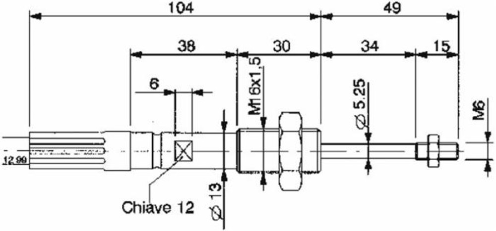 Cavo telecomando Walvoil lunghezza 2500mm - Walvoil