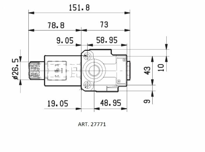 Deviatore elettrico a 3 vie da 3/8" 12VDC - Bosch Rexroth