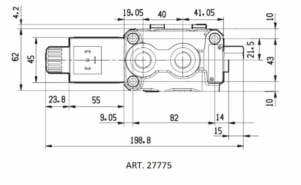 Deviatore elettrico a 6 vie da 3/4" 12VDC - Bosch Rexroth