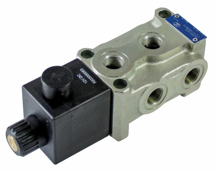 Deviatore elettrico a 6 vie da 3/8" 12VDC 250 bar - Bosch Rexroth