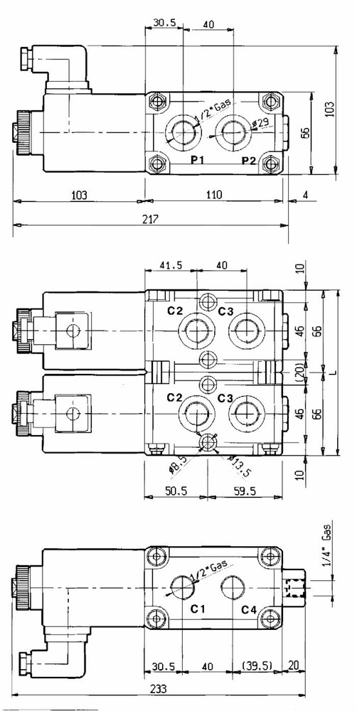 Deviatore elettrico modulare a 6 vie da 1/2" 12VDC - Ama Refluid