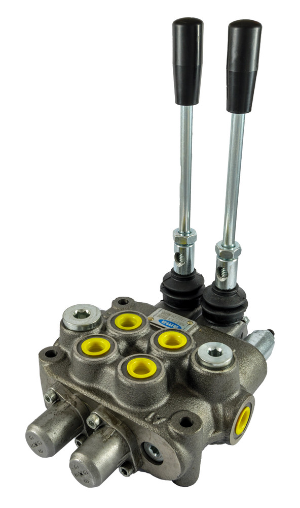 Distributore oleodinamico Ama a 2 leve doppio effetto - 40L - Ama Refluid