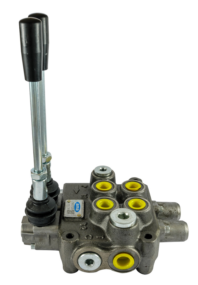 Distributore oleodinamico Ama a 2 leve doppio effetto - 40L - Ama Refluid