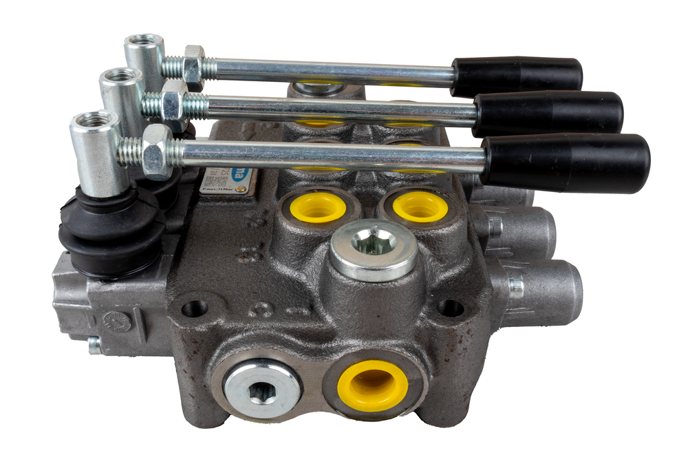 Distributore oleodinamico Ama basic da 3/8” 3 leve 40L/min per trattori - Ama