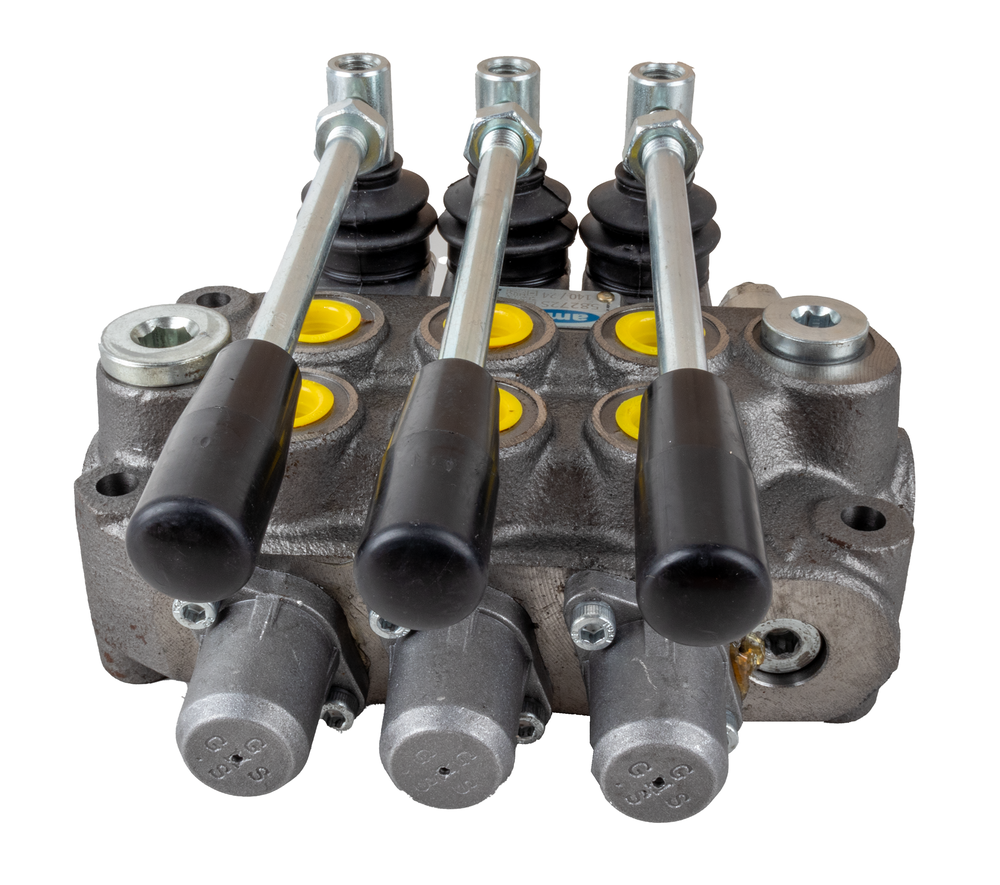 Distributore oleodinamico Ama basic da 3/8” 3 leve 40L/min per trattori - Ama